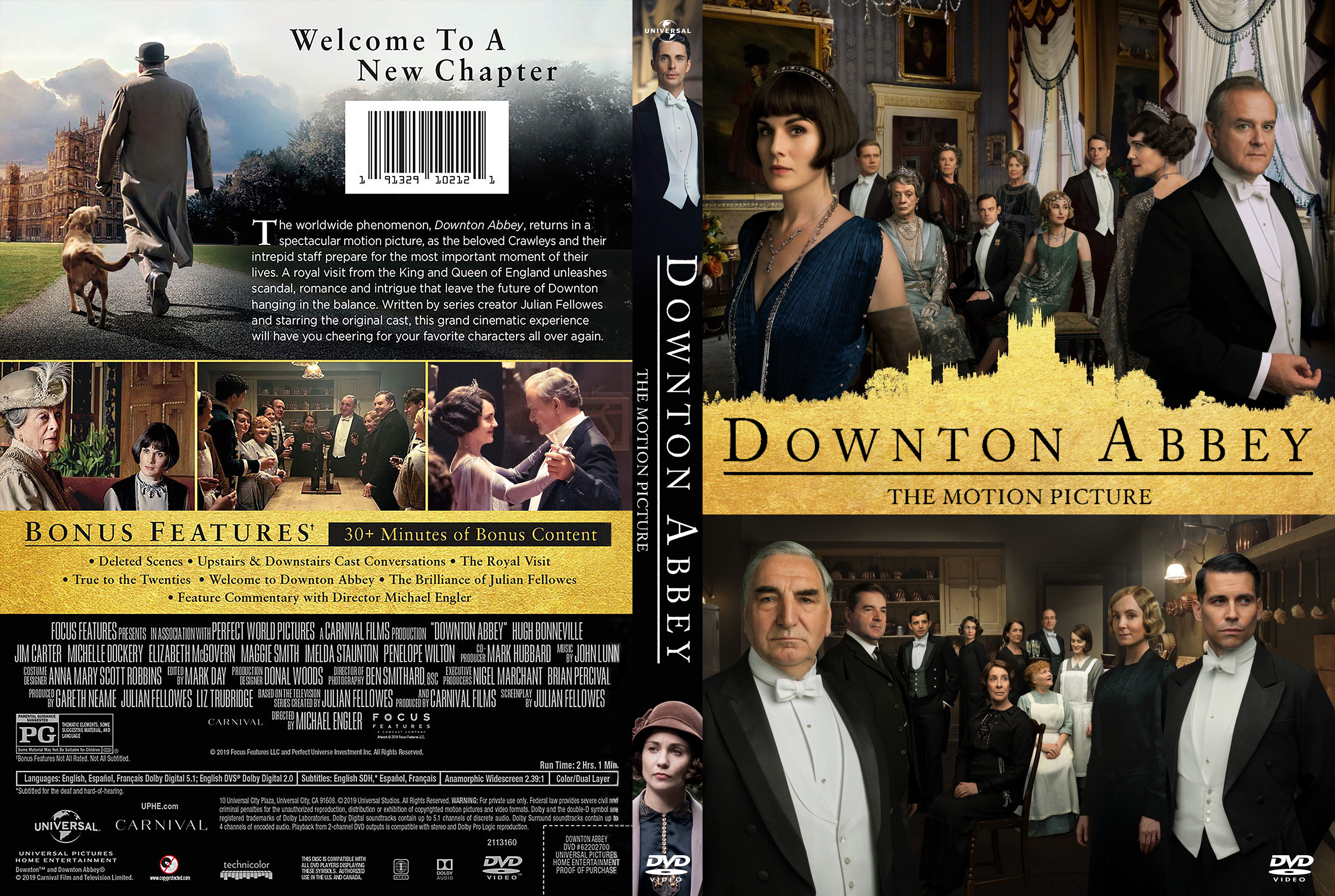 Downton Abbey The Motion Picture 2019 Front DVD Covers